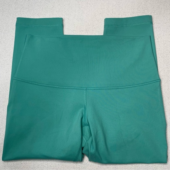 Lululemon Wunder Under High Rise Crops Bali Breeze Roll Down Crop Leggings 8 - Picture 9 of 14